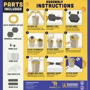 RinneTraps Dizzy Dunker Humane Bucket Lid Mouse Trap, 2 Count