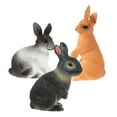 thumbnail image 4 of 3pcs Simulation Rabbit Figure Toys Realistic Bunny Model Ornaments Kids Toys, 4 of 9