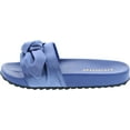 thumbnail image 2 of Liliana Nomi-7 Women Flip Flop Bow Satin Slide Slip On Flat Sandal Shoe Slipper Blue, 2 of 7