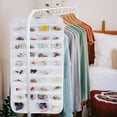 thumbnail image 4 of 80 Pockets Jewelry Organizer Hanging Bag, White Storage Pouch for Earrings Necklaces Rings, Space - Saving for Closet, Bedroom, Travel - Ideal for Small Items, Accessories, Cosmetics, 4 of 6