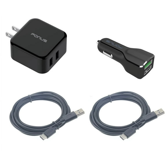 USB Cable Fast Home Car Charger for Galaxy S21 FE 5G - Type-C 6ft Long Travel Power Adapter Cord Compatible With Samsung Galaxy S21 FE 5G