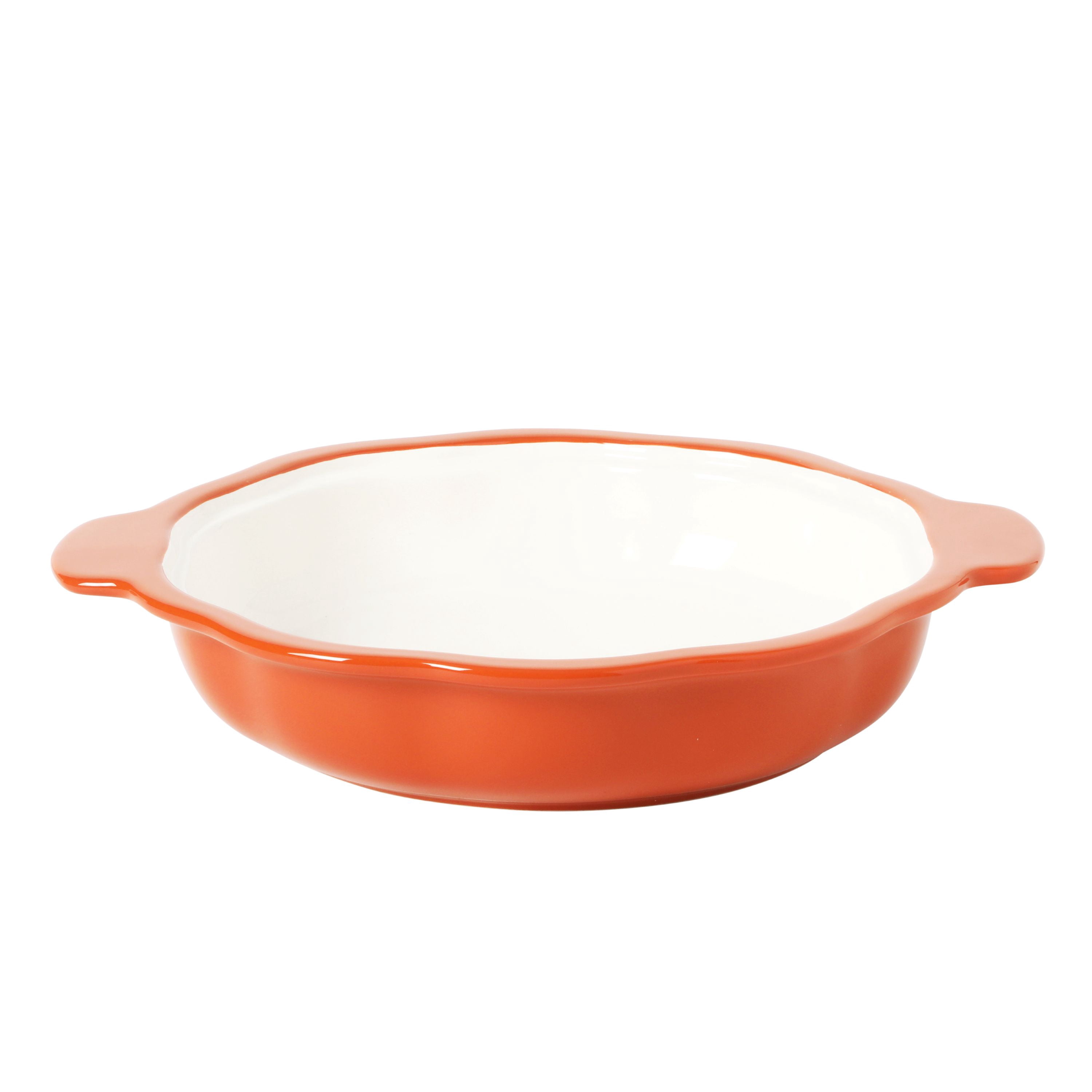 The Pioneer Woman 10-Inch Orange Stoneware Pumpkin Pie Dish with Lid