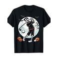 thumbnail image 1 of Camiseta de Halloween - Camiseta de golf de Halloween para hombre - Golfista espeluznante con palo, bolas y bates de calabaza - Camiseta de algodón puro suave con cuello redondo - Camisa informal negr, 1 of 6