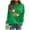 Pink, variant on SELONE St. Patricks Day Cute Oversized Sweatshirts for Women Long Sleeve Crewneck Tops Heart Pullover Raglan Outerwear