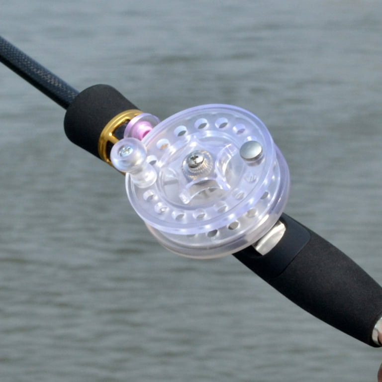 Diameter Reel Fly Reel White/Black Fly 60mm Fishing Transparent Aluminum  Fishing Beads for Bead Chain Swivels Bass Weights Bass Stuff Bass Set Bass