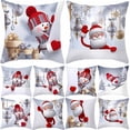 thumbnail image 2 of Funda de cojín de Feliz Navidad Adornos navideños para el hogar 2024 Adornos navideños Regalos de Navidad Feliz Año Nuevo 2025, 2 of 5
