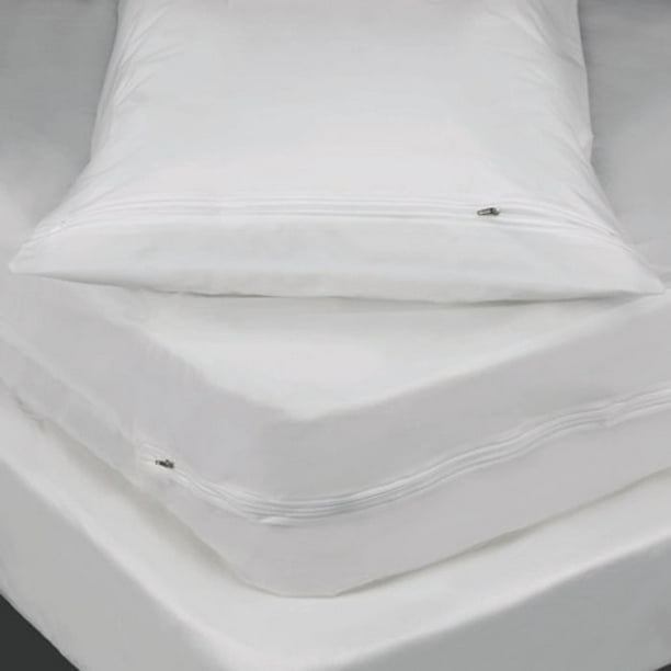 6 Gauge Vinyl Fitted Mattress Boxspring Cover Walmart Com Walmart Com