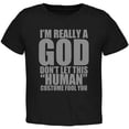 thumbnail image 1 of Halloween Costume Humain God T-Shirt Noir pour Tout-Petit, 1 of 1