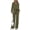 Army Green, variant on PRETTYGARDEN Women's 2 Piece Outfits Casual Lapel Half Zip Sweatshirts and Wide Leg Pants Tracksuit Sets