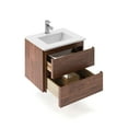 thumbnail image 7 of Fresca Fcb3124-Cwh-U Formosa 24" Wall Mounted Single Basin Vanity Set - Wood, 7 of 7