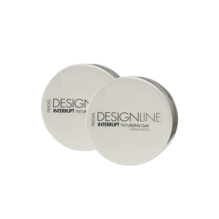 Interrupt Texturizing Clay, 2 oz - Regis DESIGNLINE - Creates Texture, Definition, and Separation with a Medium-Hold to Add Volume for All Hair Styles (2 oz (2