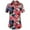 AFD668-127, variant on SSLR Womens Hawaiian Shirts Floral Blouses Short Sleeve Button Down Shirts