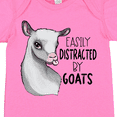 thumbnail image 4 of Inktastic Easily Distracted by Goats Cute Goat Boys or Girls Baby Bodysuit, 4 of 5