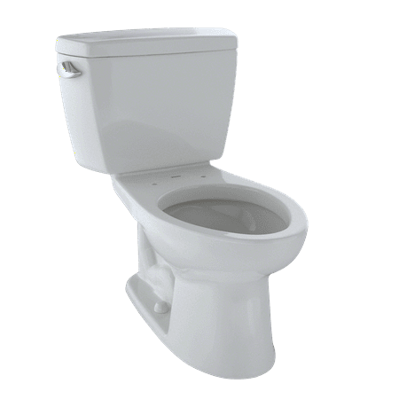 Cimarron 2 Piece Elongated Toilet - TOTO® Eco Drake® Two-Piece Elongated 1.28 GPF Toilet, Colonial White - CST744E#11