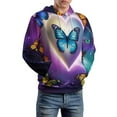 thumbnail image 5 of Butterfly 3D Print Hoodie Men Women Autumn Thin Pullover Sweatshirt Vintage Streetwear Tops, 5 of 6