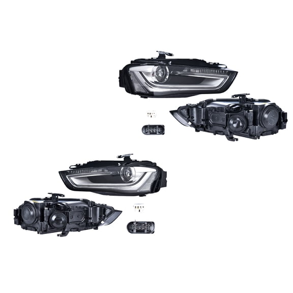 Par de FAROS A4 2013 al 2016 AUDI DEPO  .