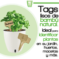 thumbnail image 2 of Tags de bambú Identificador Marcador para plantas Smart Garden 20 piezas, 2 of 5