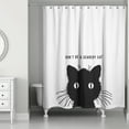 thumbnail image 2 of Creative Products Vintage Black Cat 71x74 Shower Curtain, 2 of 2