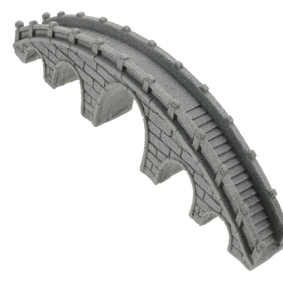 Realistic Stone Bridge Decoration for Aquariums and Fish Tanks Dark Brown Celestite Powder