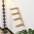 thumbnail image 3 of QualitChoice Cat S Natural Instincts Katzentreppe Wand Elemente Rounded Of Steps To Avoid Injuries When Cat Jumps khaki,carton box Four steps, 3 of 6