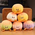 thumbnail image 5 of Muñeco de peluche pequeño de 10cm con bollo al vapor para niña, muñeco de peluche de dibujos animados, bola redonda, pan de queso, peluche, llavero colgante, 1 unidad, 5 of 5