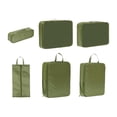 thumbnail image 3 of 6 cubos de embalaje para maletas de viaje, organizadores de equipaje portátiles. verde, 3 of 8