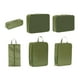 thumbnail image 3 of 6 cubos de embalaje para bolsa de zapatos de viaje, ligeros y ahorradores de espacio para artículos de tocador. verde, 3 of 8