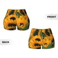 thumbnail image 5 of Lsque Sunflowers 7 Pattern High Waisted Biker Shorts for Women-Tummy Control Fitness Athletic Workout Running Yoga Gym Shorts,Moisture-Wicking-Small, 5 of 9