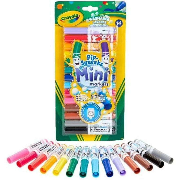 Crayola - 14 mini feutres a colorier
