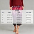 thumbnail image 4 of Cmtiyu Christmas Pajama Pants Women Christmas Printed Elastic Waist Drawstring Pajama Bottoms Casual Comfy Loose Lounge Sleep Capri Pants S-3XL, 4 of 6