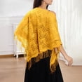 thumbnail image 2 of Châle en Dentelle Élégant pour Occasions Formelles Foulard Polyvalente Triangle pour Robe de Soirée de Mariée et Fête, 2 of 4