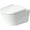 White with HygieneGlaze, variant on Duravit 257709 D-Neo Wall Mounted Round Toilet Bowl Only - White with HygieneGlaze