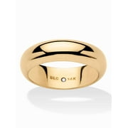 PalmBeach Jewelry 14k Yellow or White Gold Nano Diamond Resin Filled Wedding Band (6mm) Sizes 6-12