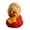 Red, variant on Glam Country Star Rubber Duck, Collectible Bath Duck with Big Blonde Wig & Red Dress, Novelty Desktop Ornament, Fun Gift for Dolly Fans