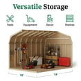 thumbnail image 6 of Little Cottage Co. 10x14 Value Gambrel Barn with 6 ft. Sidewalls, Outdoor Wood Storage Shed Do-It-Yourself Precut Kit, 6 of 13