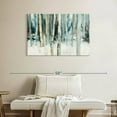 thumbnail image 2 of Elephant Stock Winter Woods Iii Wall Art - Horizontal Canvas Wall Art - Living Room Wall Decor - Abstract Canvas - White And Teal Decor By Julia Purinton - 39" x 26", 2 of 8