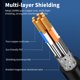 thumbnail image 3 of Cable de red CAT8 Cable Ethernet de 40 Gbps y 2000 MHz con blindaje multicapa, 3 of 8