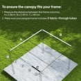 thumbnail image 4 of Outsunny Retractable Pergola Roof, Sun Shade Cover for 10' x 7' Pergola, 4 of 10