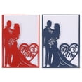 thumbnail image 4 of MasteelfCA 10pcs Creative Wedding Invitations Bride Groom Lovely Paper Invitations Cards, 4 of 7