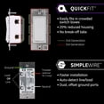 thumbnail image 4 of Interruptor de luz inteligente Enbrighten Zigbee Dimmer blanco y almendra, 4 of 7