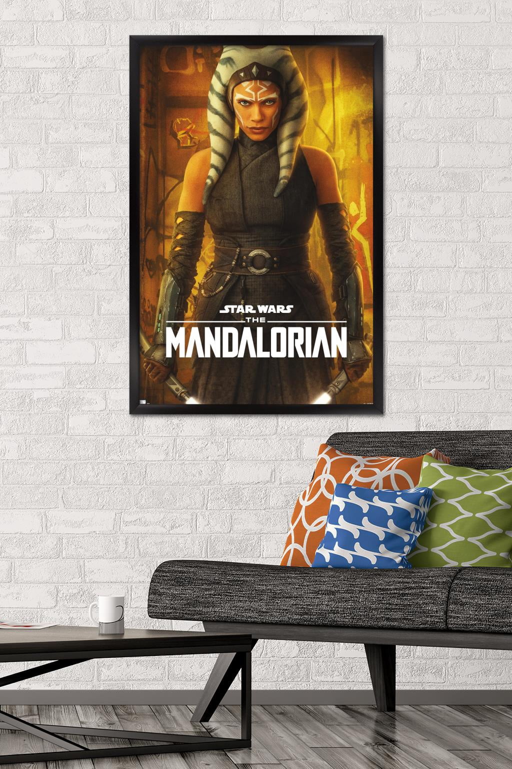 Star Wars: The Mandalorian Season 2 - Ahsoka One Sheet Wall Poster, 22.375" x 34", Framed