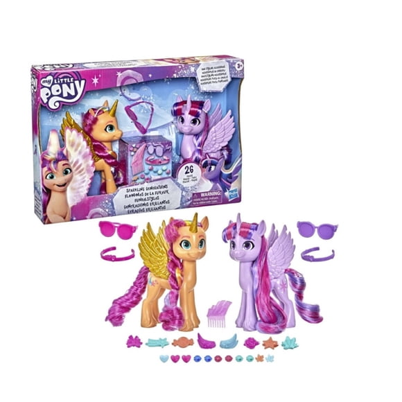 Figuras My Little Pony Sunny Starscout y Twilight de 15 cm