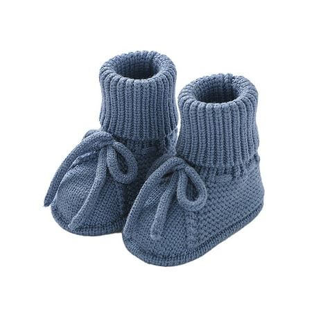 

PANGF Sports for Children s Shoes Baby Booties Sock Shoes Hand Knitting Crochet Boy and Girl Cozy Shoes Solid Color Cute Bow Wool Knitted Toddler Shoes Floor Socks