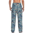 thumbnail image 3 of Xecao Underwater Animals and Flowers Men's Straight Lounge Pajama Pants: The Ultimate in Comfortable Sleepwear, 3 of 9
