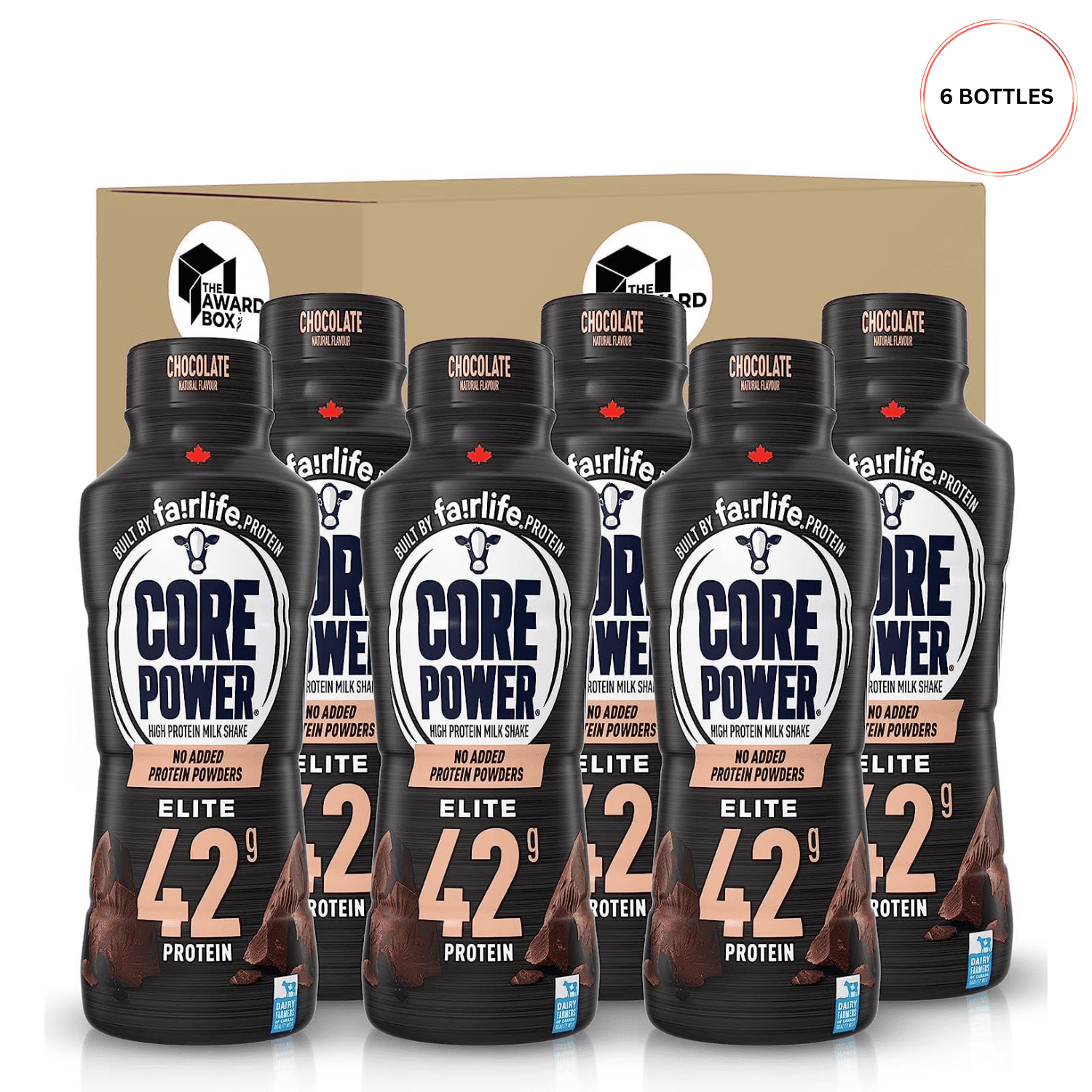 The Award Box Core Chocolate High Protein Shakes, 26g, 14 fl oz