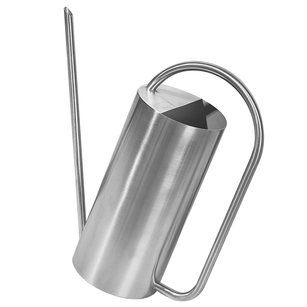 FELTECHELECTR Small Indoor Watering Cans Stainless Steel Silver 1Set