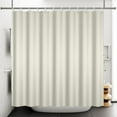 thumbnail image 4 of 72x72 Inch Beige Waffle Fabric Shower Curtain Large Plain Color Simple Bath Curtain Farmhouse Striped Neutral Bohemian Bathtub Curtain for Adults Bathroom Decor Waterproof with Hooks, 4 of 6