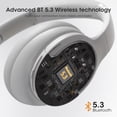 thumbnail image 3 of Auriculares Bluetooth DOQAUS Upgrade Over Ear 90 h de reproducción, 3 of 7