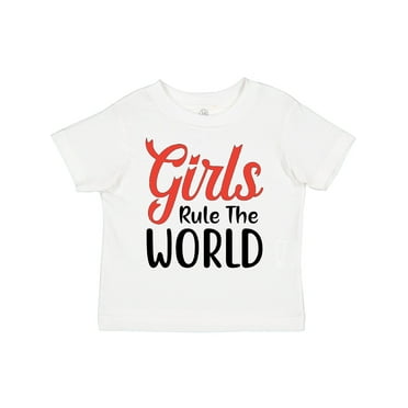 Inktastic Girls Rule the World Boys or Girls Toddler T-Shirt