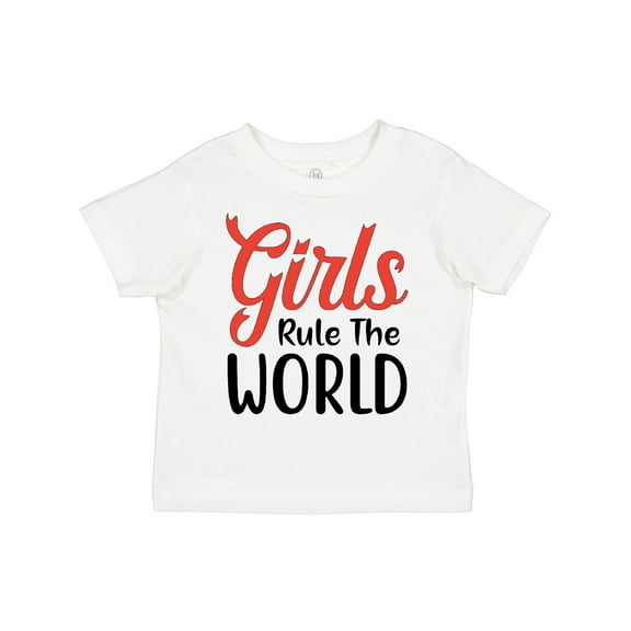 Inktastic Girls Rule the World Boys or Girls Toddler T-Shirt